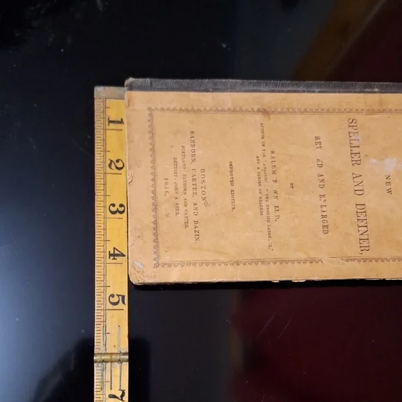 Antique 1856 Town’s New Speller and Definer - Salem Town LL.D. 150+ Years Old!! - Picture 11 of 11